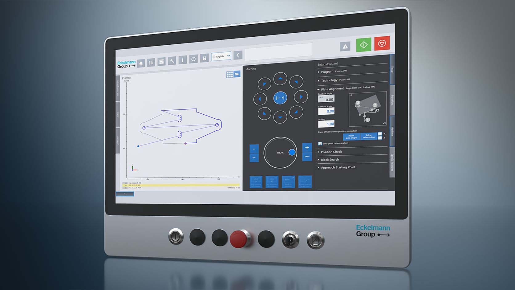 E°CUT HMI-Eckelmann Maschinenautomation